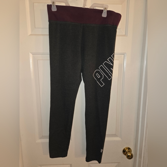 PINK Victoria's Secret Pants - Pink Womens Leggings - Gray and Purple